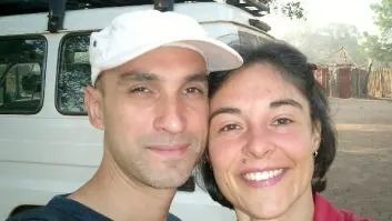 Paolo Gallina e Orsola Pignatti durante il viaggio in Africa