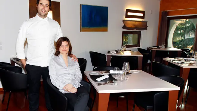 Sparvoli Castelfranco ristorante Feva titolare Nicola Di Nato con la moglie Elodie Dubuisson
