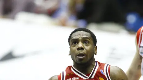 Foto Spada - LaPresse.01-03-2015 Milano (Italia).Sport Basket.Serie A Basket 2014-2015 .Olimpia Emporio Armani Milano vs. Grissin Bon Reggio Emilia.Nella foto : ragland polonara..Photo Spada - LaPresse.01-03-2015 Milan (Italy).Sport Basket.Serie A basket season 2014-2015.Olimpia Emporio Armani Milano vs. Grissin Bon Reggio Emilia.In the pic: ragland polonara