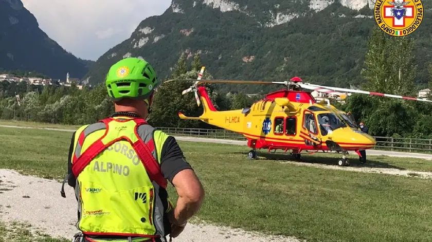 Un intervento del Soccorso alpino
