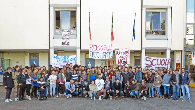 DeMarchi Castelfranco istitoto Rosselli occupato da studenti
