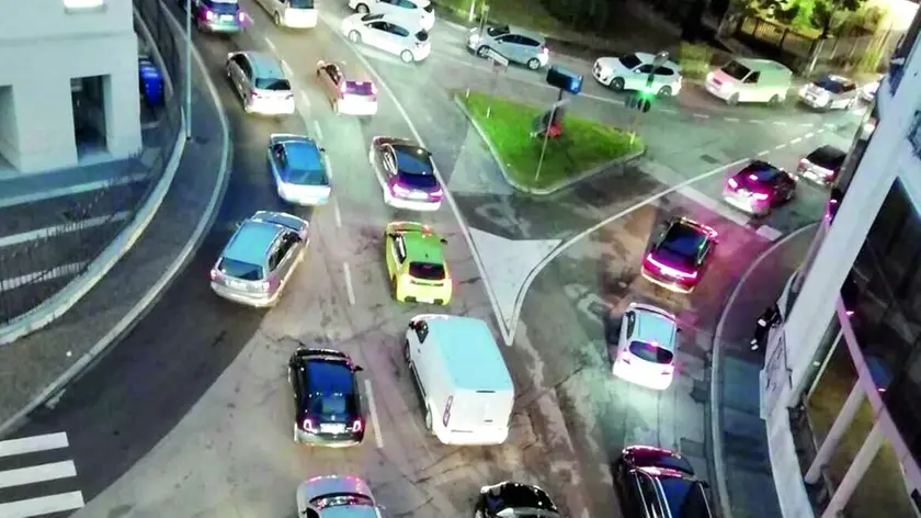 Traffico bloccato a Conegliano per la chiusura del centro sorico