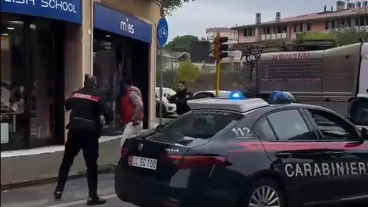Il momento dell'arresto