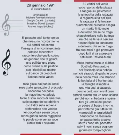 Il testo della canzone