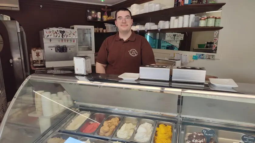 Il 21enne Gioele Silvello titolare di JJ Gelato