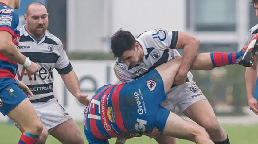 Un match del Mogliano Rugby Srl nel 2017, uno degli anni a cui si riferiscono le fatture contestate