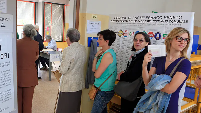 DeMarchi Castelfranco elezioni 2015 il voto del candidato sindaco Claudio Beltramello