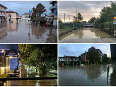 Maltempo a Treviso e nell'hinterland: strade chiuse per gli allagamenti