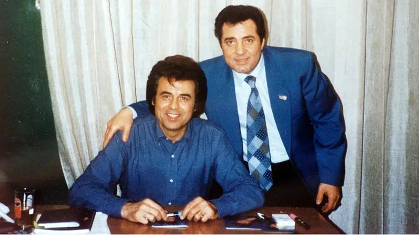 Roberto Valerio con Little Tony negli anni d’oro del cantante