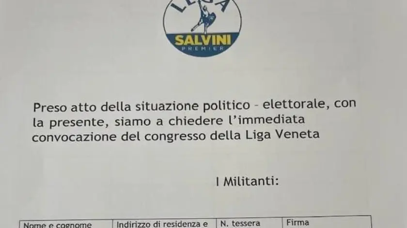 La firma di Vallardi sulla petizione