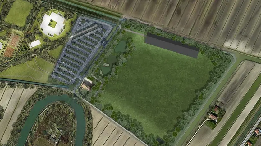 L’area dove sarebbe sorta la Golf Academy a Ca’ Tron