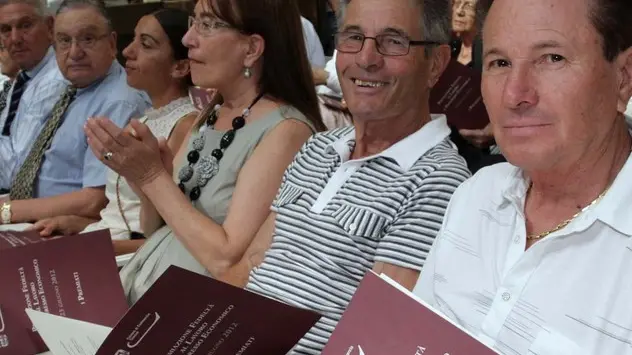PASSERINI TREVISO ''PREMIAZIONE FEDELTA' AL LAVORO E PROGRESSO ECONOMICO'' ALLA CAMERA DI COMMERCIO DI TV.