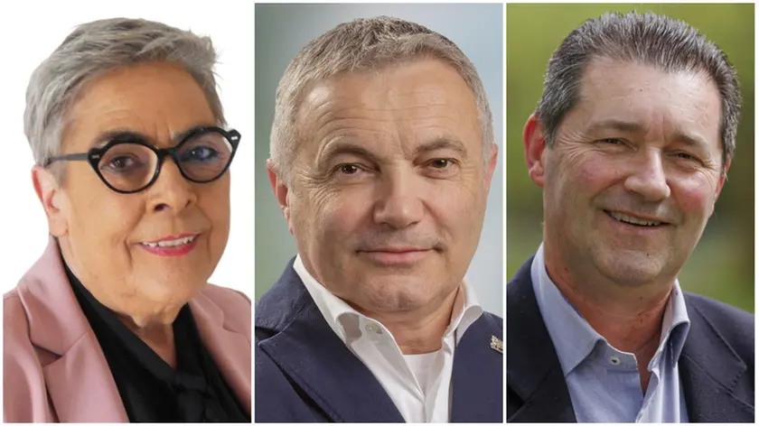 I candidati Stefania Sartori, Ivano Durigon e Luca Miglioranza