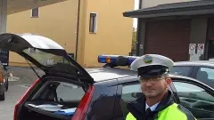 Una pattuglia dei vigili