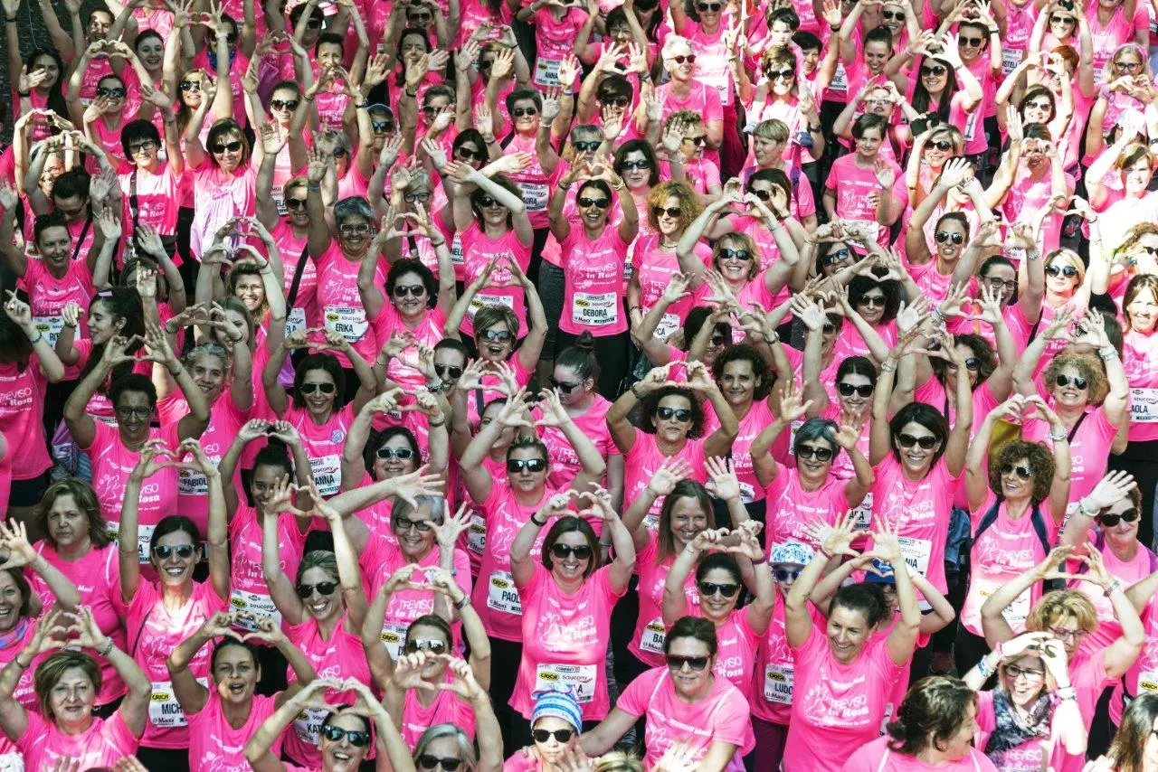Treviso in Rosa, edizione 2021 foto d'archivio