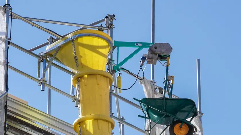 Il cantiere di una ristrutturazione edilizia