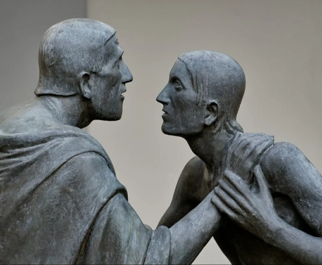 Una delle sculture di Arturo Martini in mostra al Bailo