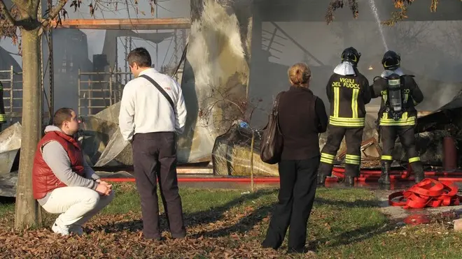 ALLEGRANZI ORMELLE INCENDIO ''CASEIFICIO LIA'' IN VIA LIETTE, IN FOTO I TITOLARI