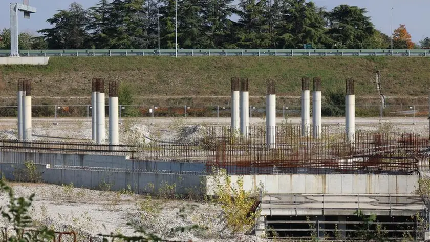 Il cantiere abbandonato del velodromo di Spresiano