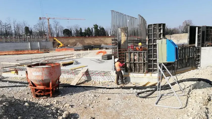 Il cantiere del velodromo a Lovadina: nel 2025 i lavori potranno finalmente ripartire dopo il lungo stop