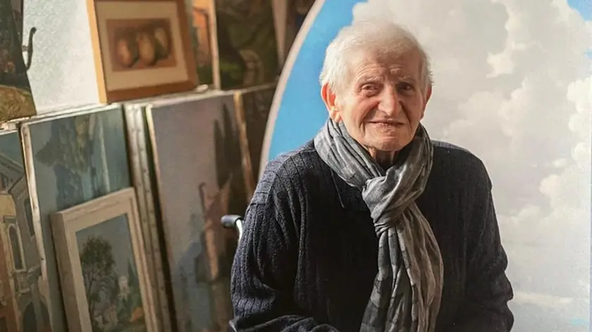 Il pittore Elio Poloni