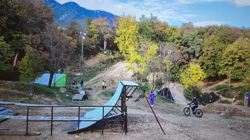 Una veduta del Bike Park di Borso del Grappa