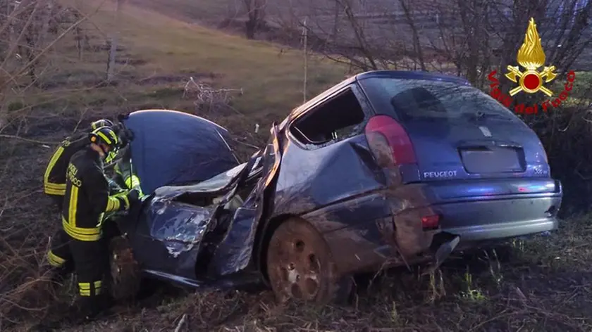 L'auto coinvolta nell'incidente
