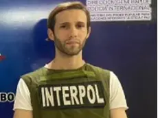 Luigi Nasato al momento dell'arresto in Venezuela