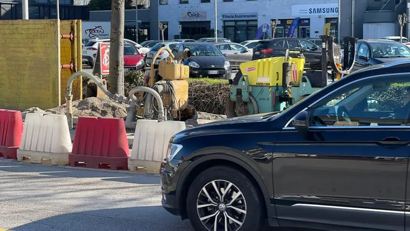 Il punto in viale della Repubblica a Treviso dove è stata bloccata l'auto con i due sospettati