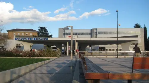 L'ingresso dell'ospedale di Treviso