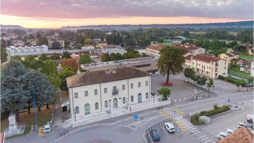 Il centro di Sernaglia della Battaglia, dove è avvenuto il raggiro