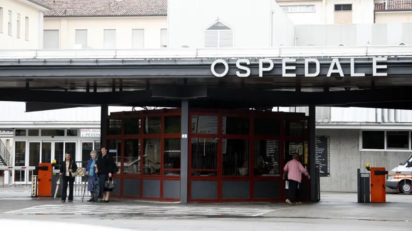 L'ingresso dell'ospedale di Conegliano