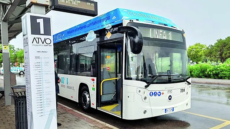 Un autobus della veneziana Atvo, società attiva anche in diversi Comuni della provincia di Treviso