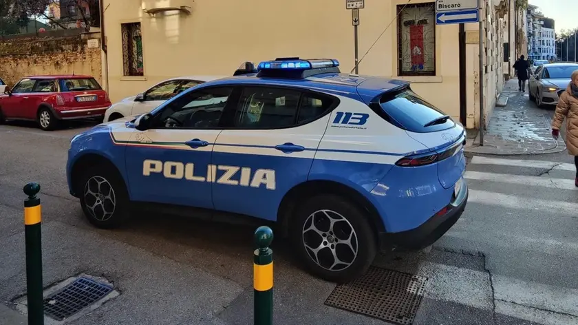 L'intervento della Polizia a Treviso