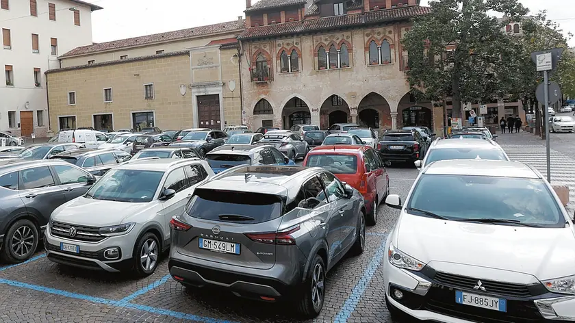 Il parcheggio di piazza Duomo a Treviso