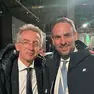 Il presidente di Anci Nazionale, Gaetano Manfredi, con il sindaco Mario Conte