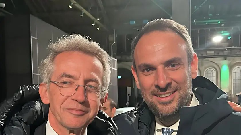 Il presidente di Anci Nazionale, Gaetano Manfredi, con il sindaco Mario Conte