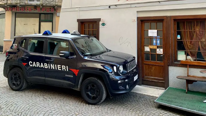 Una pattuglia di Carabinieri a Agordo