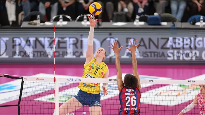 Haak nel match contro Bergamo (Foto LVF/Rubin)