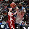 Ky Bowman, qui in azione contro l'Olimpia Milano (Foto Editoriale Report)