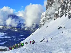 Il luogo dove la valanga ha travolto gli scialpinisti trevigiani