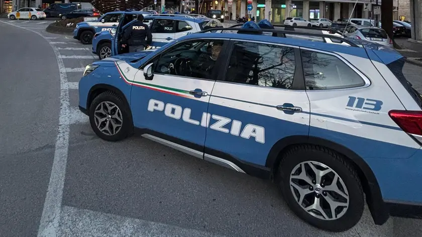 Pattuglie della polizia di Stato a Treviso