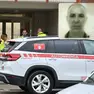 Forze dell'ordine e soccorritori nel condominio dove è avvenuto l'omicidio, nel riquadro Mohamed Naceur Saadi