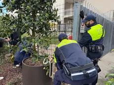 Polizia locale all'ex Telecom