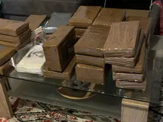 Parte della droga sequestrata