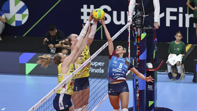 Un momento della finale del 2024 tra Conegliano e Milano