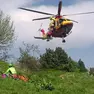 I soccorritori intervenuti oggi sul Monte Grappa