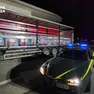 Il camion sequestrato dalla Finanza