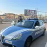 Una volante della polizia nel quartiere di San Liberale