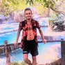 Alex Marangon durante uno dei suoi viaggi